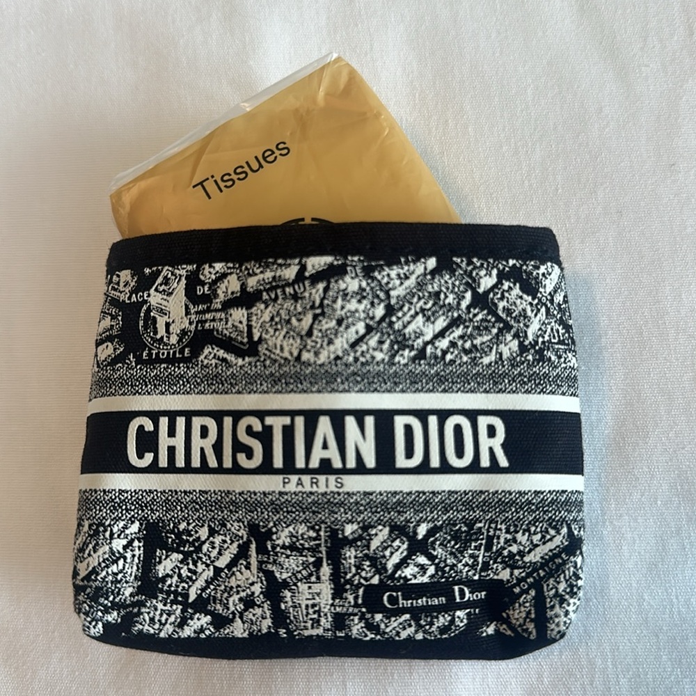 Dior “Plan de Paris” Beauty Pouch. New. Clean. Use for cards, tissues, make-up.